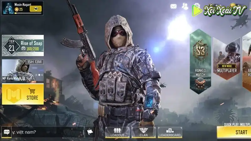 Bắt đầu trải nghiệm game call of duty mobile vn