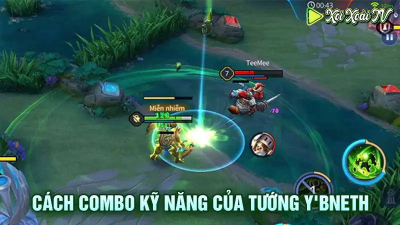 Cách combo kỹ năng của tướng y'bneth