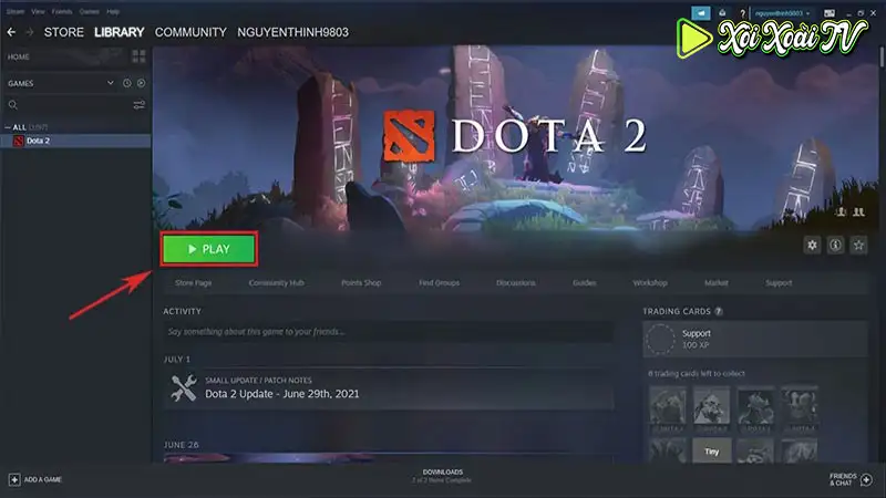 Cách tải game dota 2 trên steam