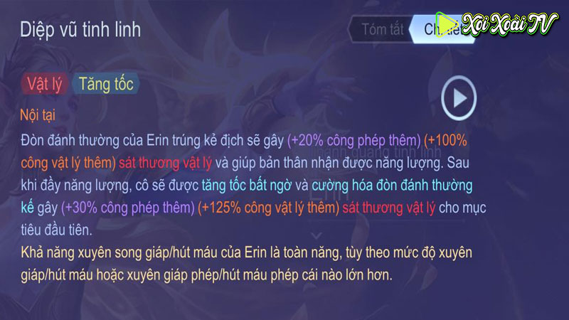 Nội tại - diệp vũ tinh linh