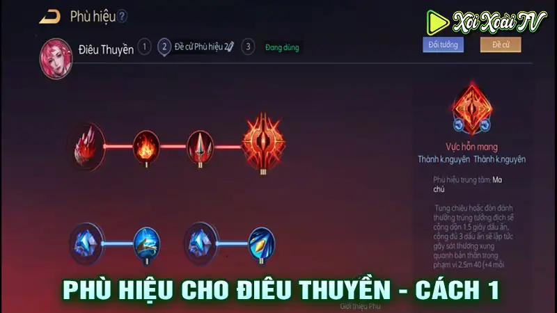 Phù hiệu cho điêu thuyền - cách 1