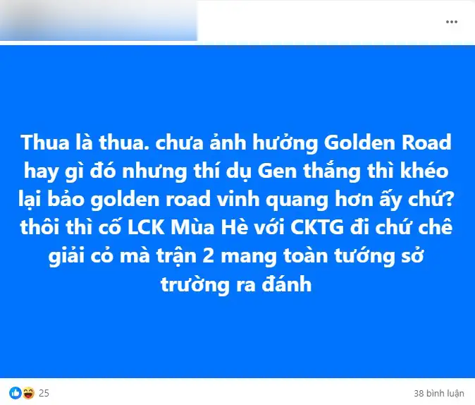 Khán giả mong gen. G sẽ xốc lại đội hình nếu không muốn đứt golden road