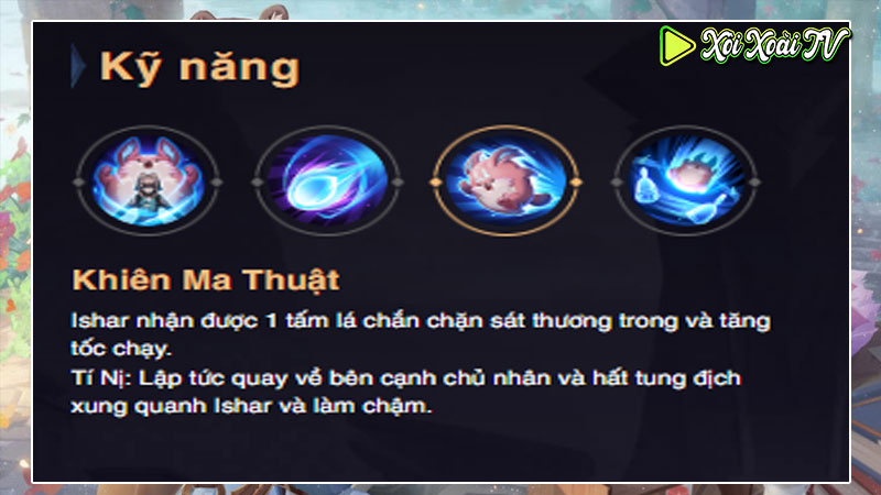 Kỹ năng 2 khiên ma thuật