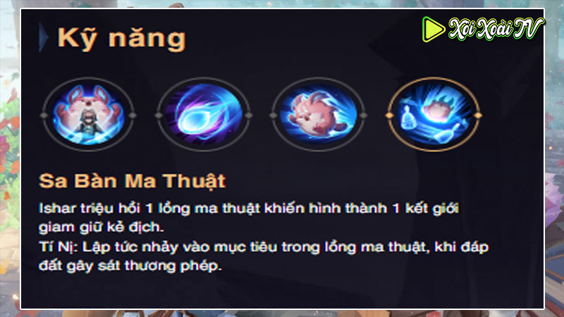 Kỹ năng 3 sa bàn ma thuật ishar