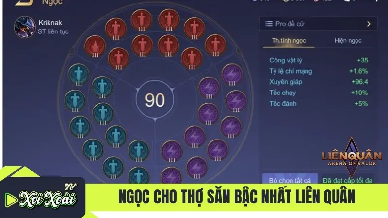 Ngọc cho thợ săn bậc nhất Liên Quân