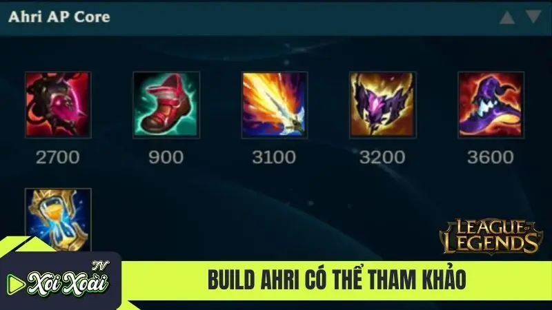 Build Ahri có thể tham khảo