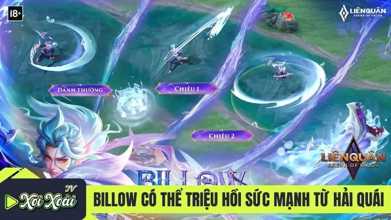 Billow có thể triệu hồi sức mạnh từ hải quái