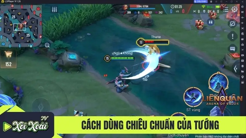 Cách dùng chiêu chuẩn của tướng