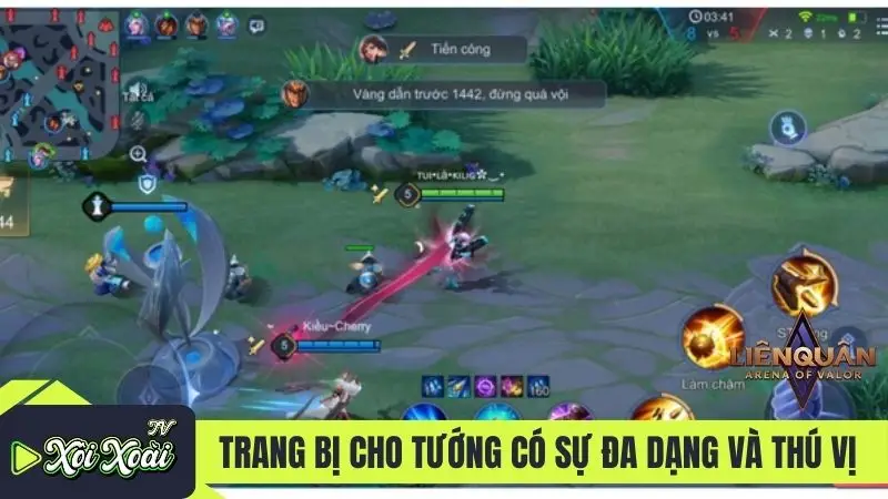 Trang bị cho tướng có sự đa dạng và thú vị