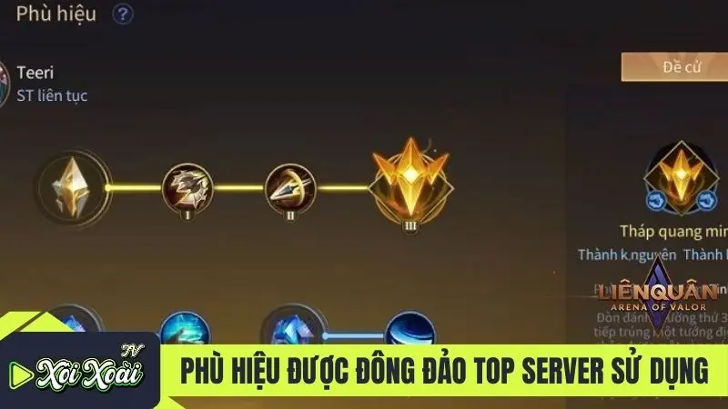 Phù hiệu được đông đảo top server sử dụng