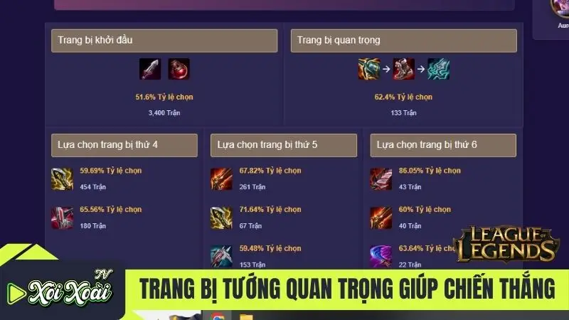 Trang bị cho tướng quan trọng giúp chiến thắng